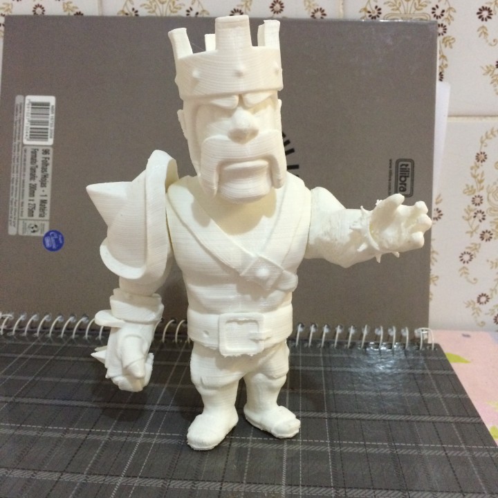 Community Print 3D Print of Barbarian King Clash Of Clans