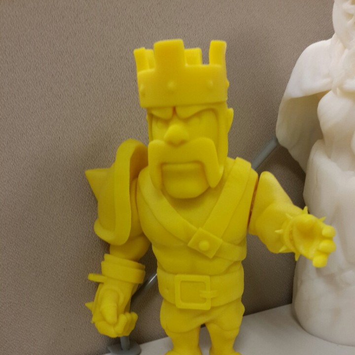 Community Print 3D Print of Barbarian King Clash Of Clans