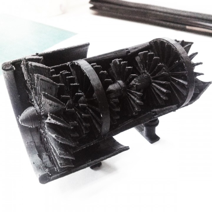 Community Print 3D Print of Turbofan engine