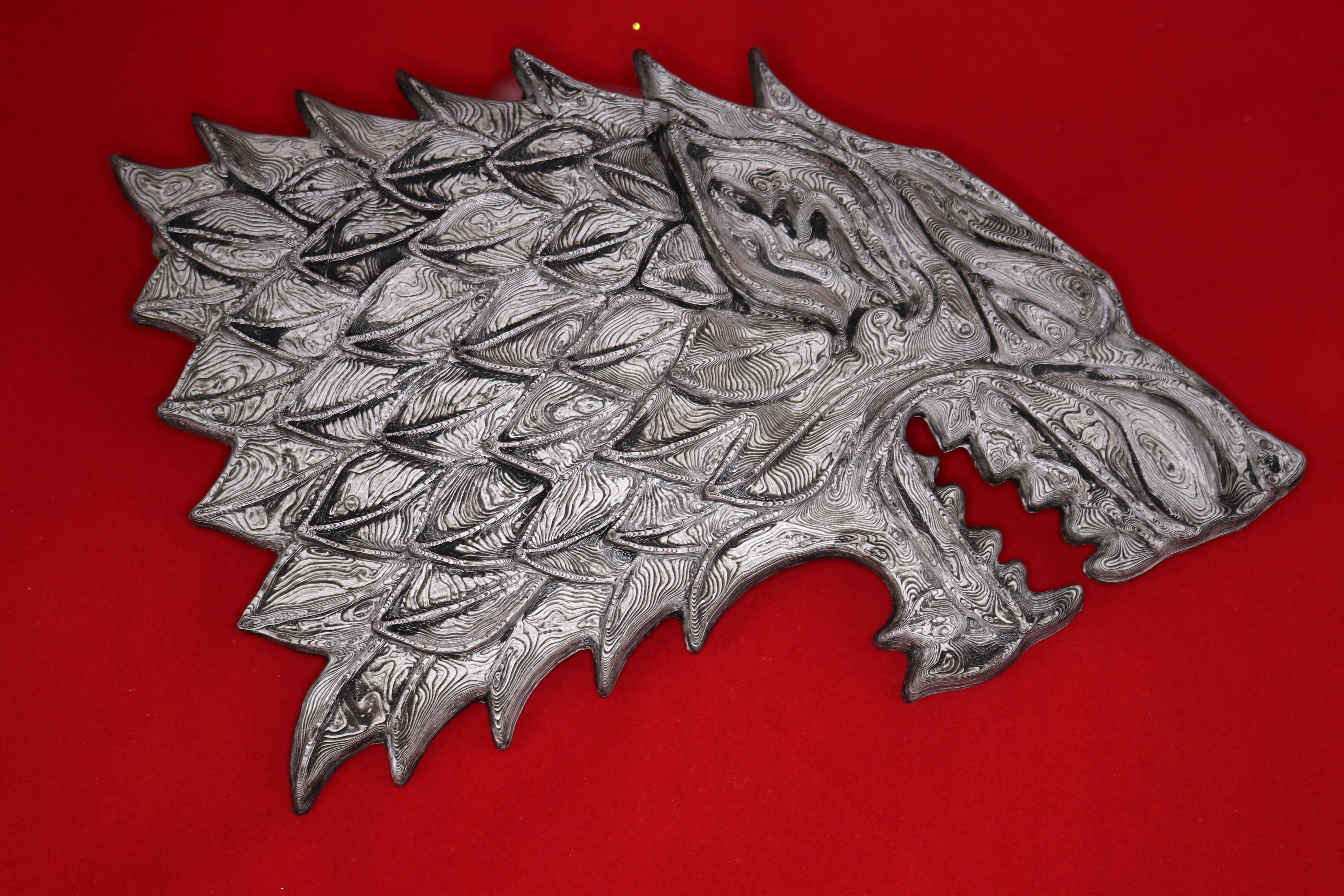 Game of Thrones inspired Flexible Rubber Coaster House Stark 3D Printed Coaster