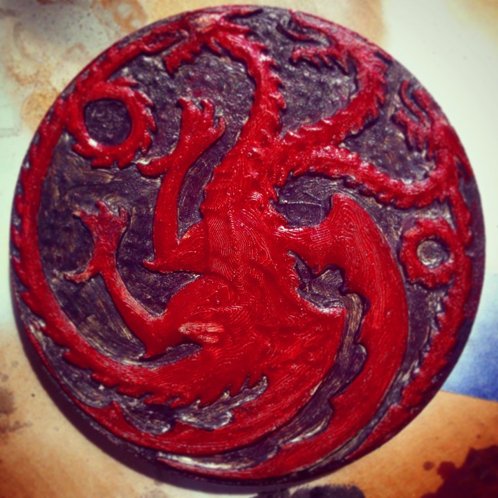 Community Print 3D Print of House Targaryen Game of Thrones
