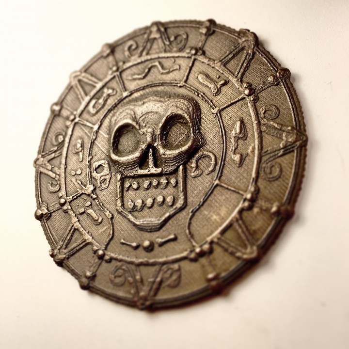 Community Print 3D Print of Pirate medallion