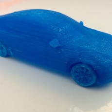 Picture of print of Tesla Model S car