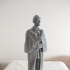 Sherlock Holmes Statue at Baker Street, London print image