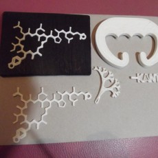 Picture of print of Oxytocin necklace (love molecule)