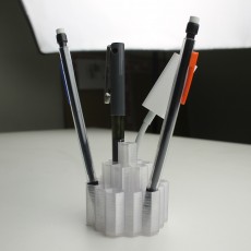 Picture of print of Desktop Honeycomb Style Pen Holder This print has been uploaded by Prósper