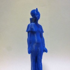 Picture of print of Standing-striding figure of Nefertiti at Neues Museum, Berlin