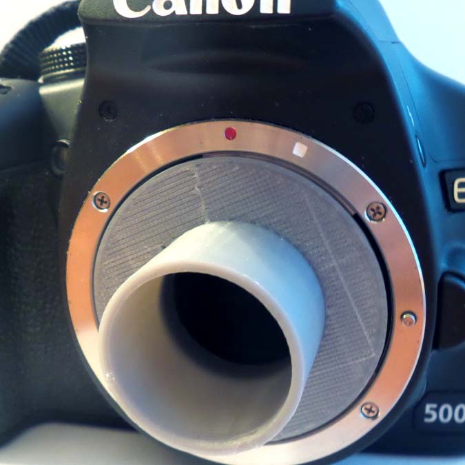 1.25" telescope adapter for Canon EOS