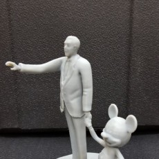 Picture of print of Disney Partners Sculpture at Disneyland Resort, California