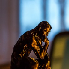Picture of print of The Thinker at the Musée Rodin, France Questa stampa è stata caricata da Frank
