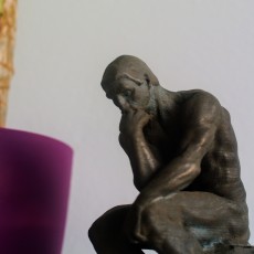 Picture of print of The Thinker at the Musée Rodin, France Questa stampa è stata caricata da makereal