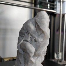 Picture of print of The Thinker at the Musée Rodin, France