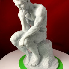 Picture of print of The Thinker at the Musée Rodin, France