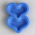 double heart ice mould image