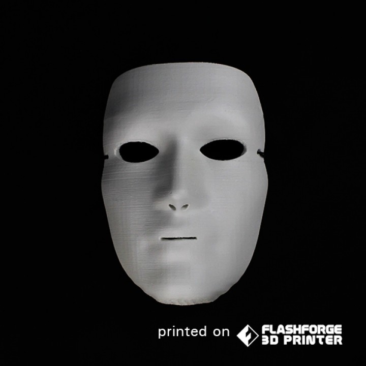 3D Printable Blank Mask by alan stanford