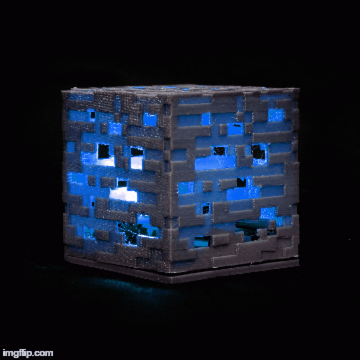 Colour Changing Minecraft cube