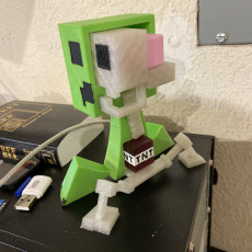 Picture of print of Creeper Anatomy from Minecraft
