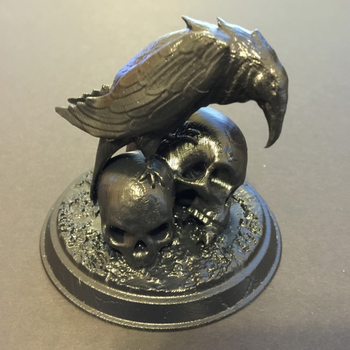 Community Print 3D Print of Raven Skull