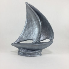 Picture of print of Sailboat Sculpture at Brigantine, America