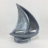 Sailboat Sculpture at Brigantine, America print image