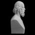 Plaster bust of Alfred Tennyson at The Collection, Lincoln, UK image