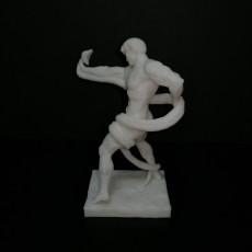Picture of print of Athlete Wrestling a Python This print has been uploaded by v