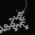 Oxytocin Necklace - love molecule (with alphanumerics) image