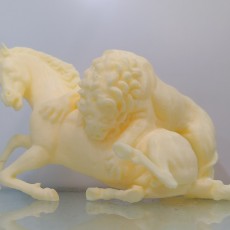 Picture of print of Lion Attacking Horse at the Getty Center, USA This print has been uploaded by David Wong