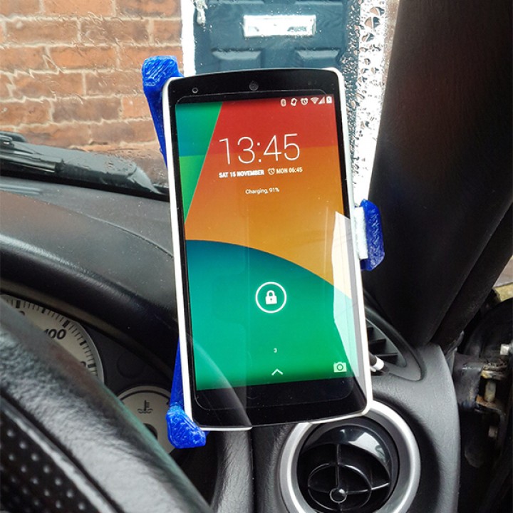 Nexus 5 Car holder with integrated Qi charger