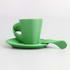 Espresso cup, saucer and sugar spoon image
