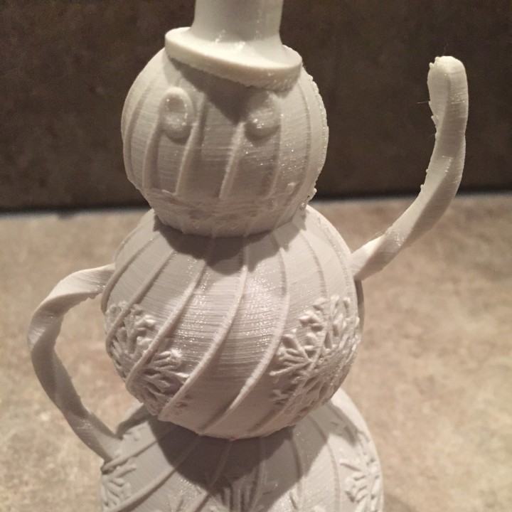 Community Print 3D Print of Decorative Snowman