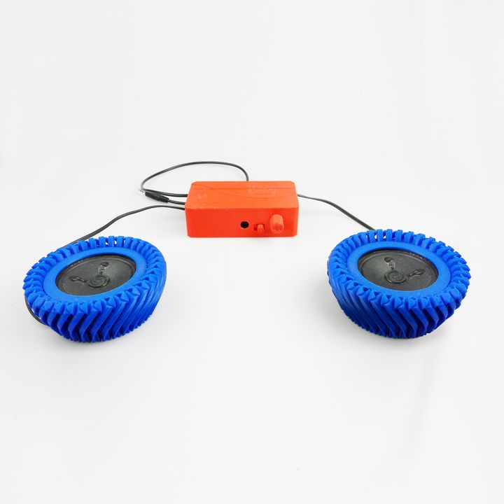 Stereo Speaker Set Curved Design