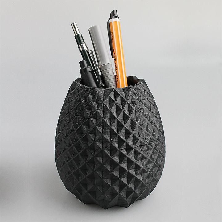3D Printable Pineapple Pen Holder by Cemal Cetinkaya