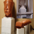 Colossal Granite Head of Amenhotep III at The British Museum, London print image