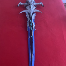 Picture of print of Frostmourne from Warcraft