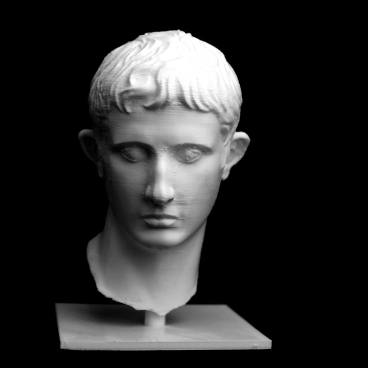 3D Printable Bronze Head of Augustus by Scan The World