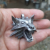 The Witcher - Wolf Head Talisman print image