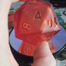 Picture of print of 20 faced dice