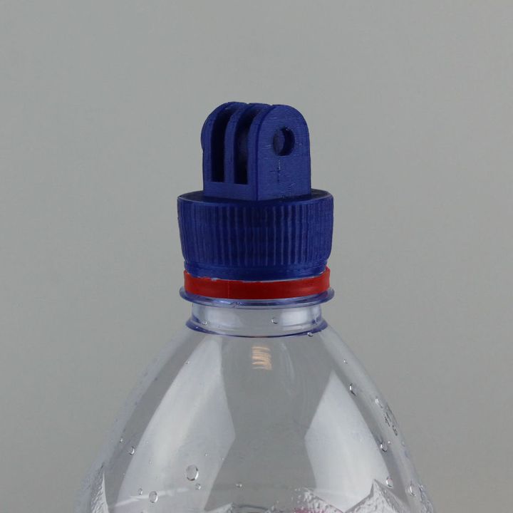 Bottle cap mount for Go Pro
