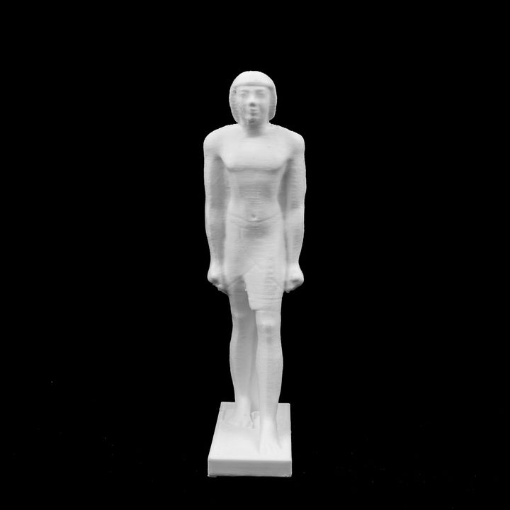 Egyptian Standing Male Figure at The British Museum, London