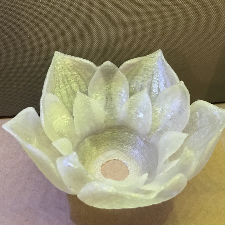 3d Print Of Lotus Flower Lampshade 通过, Lotus Flower Lampshade