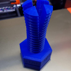 Picture of print of Impossible 3D-printed bolt and nut