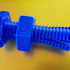 Impossible 3D-printed bolt and nut print image