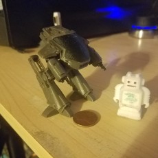 Picture of print of ED209 from Robocop