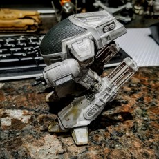 Picture of print of ED209 from Robocop