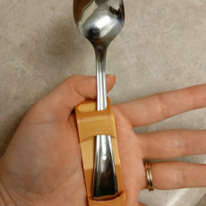 Picture of print of Fork and spoon support for person with disabilities This print has been uploaded by Bethany Curtis
