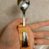 Fork and spoon support for person with disabilities print image