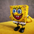 The funny Sponge Bob - Keychain/pendant print image