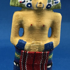 Picture of print of Huaxtec female Deity at The British Museum, London