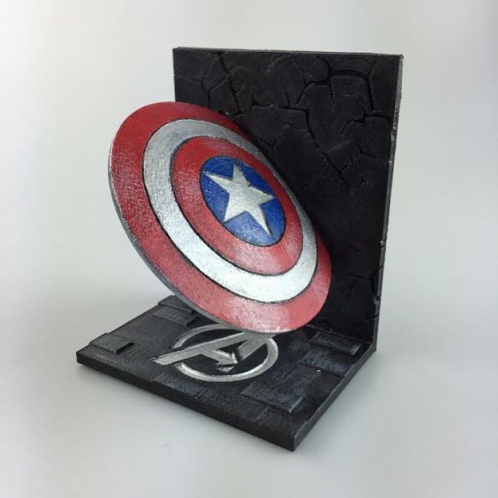 Community Print 3D Print of Captain America bookend